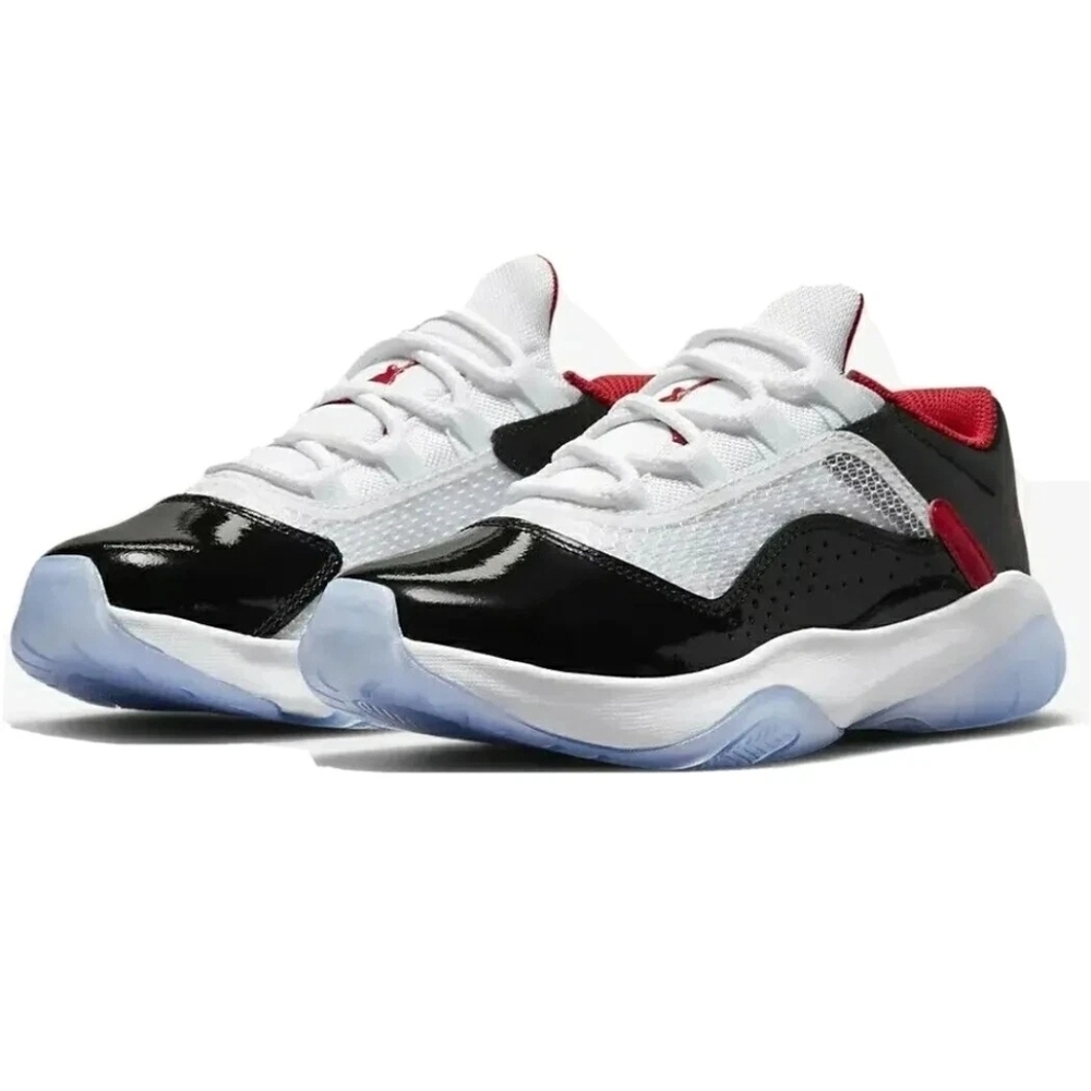 Nike Air Jordan 11 Size 6Y CMFT Low GS Black White Red Shoes CZ0907-160 NEW